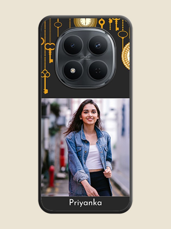 Custom Decorative Design with Text On Space Black Custom Soft Matte Mobile Back Cover - Xiaomi Redmi Note 15 Pro 5G