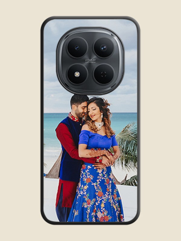 Custom Full Single Pic Upload On Space Black Custom Soft Matte Mobile Back Cover - Xiaomi Redmi Note 15 Pro Plus 5G