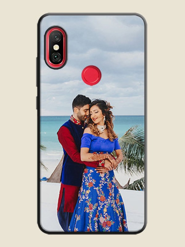 Custom Full Single Pic Upload On Space Black Personalized Soft Matte Phone Covers -Xiaomi Redmi Note 6 Pro