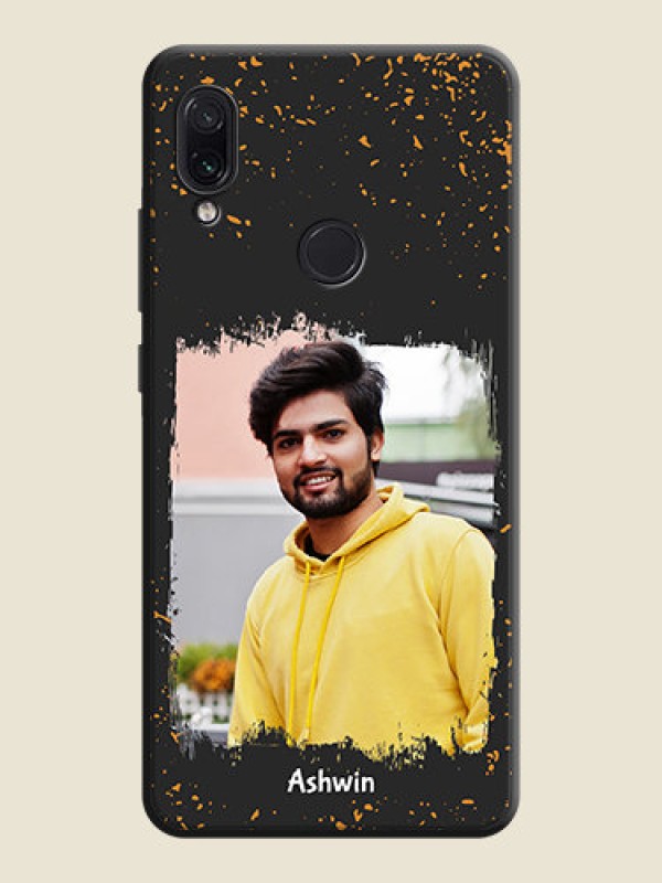 Custom Spray Free Design - Photo on Space Black Soft Matte Phone Cover - Redmi Note 7