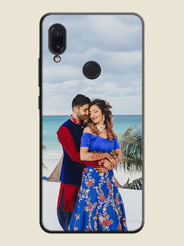 Custom Full Single Pic Upload On Space Black Personalized Soft Matte Phone Covers -Xiaomi Redmi Note 7S
