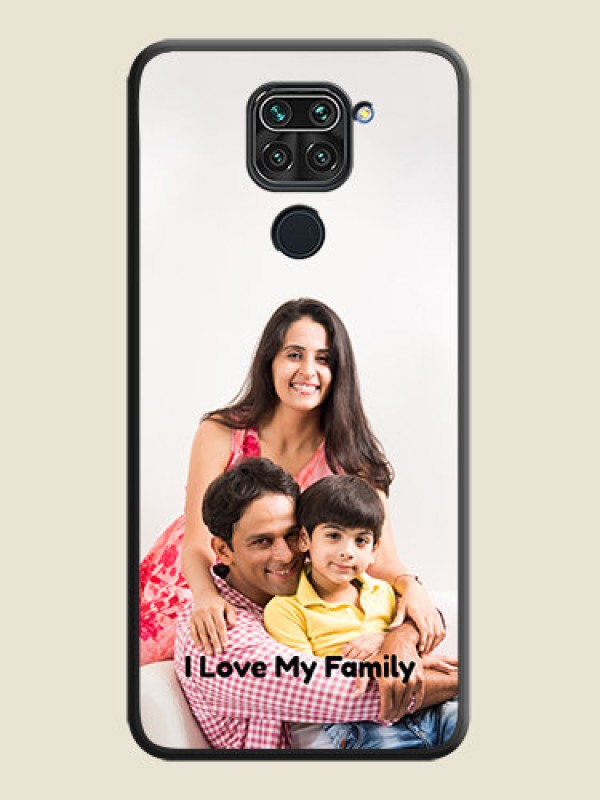 Custom Full Single Pic Upload With Text On Space Black Personalized Soft Matte Phone Covers -Xiaomi Redmi Note 9