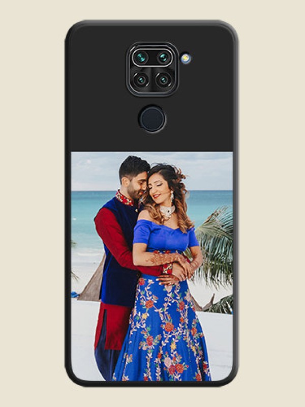 Custom Image Upload With Space Black Color On Custom Soft Matte Mobile Back Cover - Xiaomi Redmi Note 9