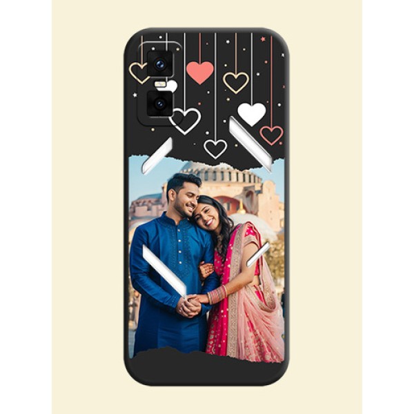 Love Hangings with Splash Wave Picture On Space Black Custom Soft Matte Mobile Back Cover - Infinix GT 30 Pro 5G