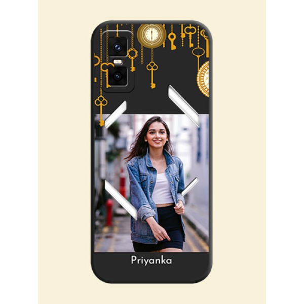 Decorative Design with Text On Space Black Custom Soft Matte Mobile Back Cover - Infinix GT 30 Pro 5G Decorative Design with Text On Space Black Custom Soft Matte Mobile Back Cover - Infinix GT 30 Pro 5G