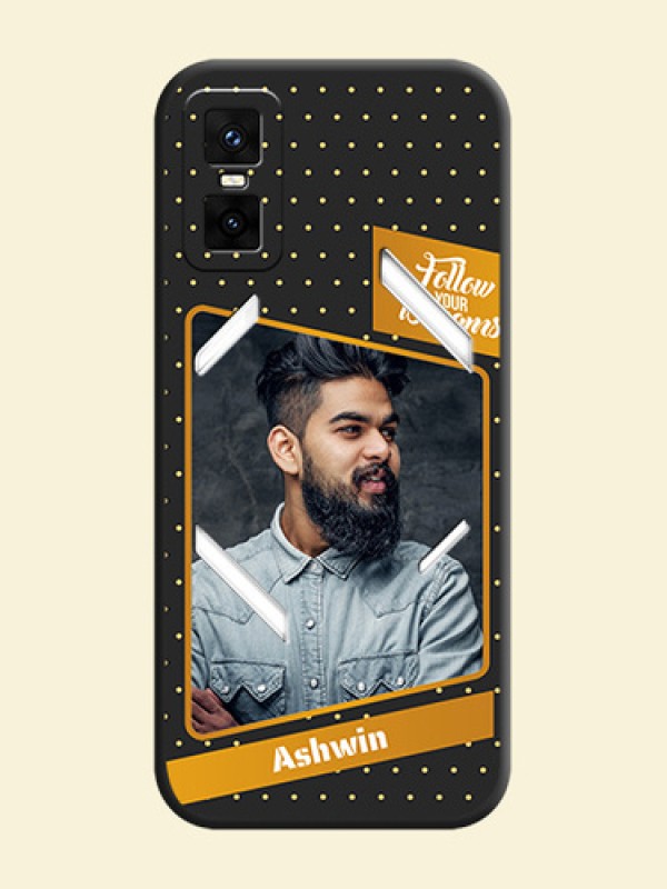 Follow Your Dreams with White Dots On Space Black Custom Soft Matte Mobile Back Cover - Infinix GT 30 Pro 5G