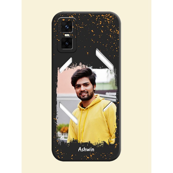 Spray Free Design on Photo On Space Black Custom Soft Matte Mobile Back Cover - Infinix GT 30 Pro 5G