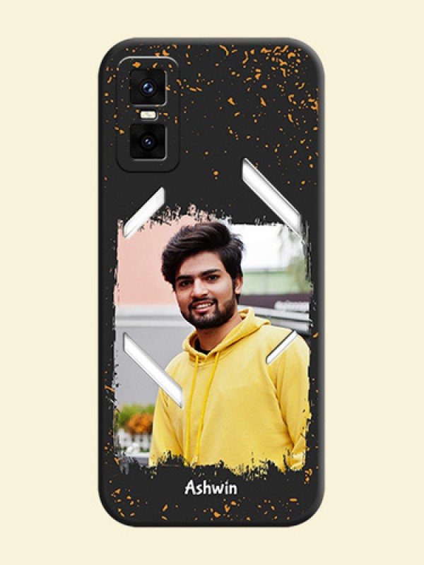 Spray Free Design on Photo On Space Black Custom Soft Matte Mobile Back Cover - Infinix GT 30 Pro 5G