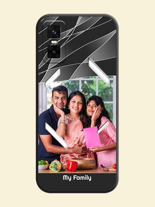 Mixed Wave Lines on Photo On Space Black Custom Soft Matte Mobile Back Cover - Infinix GT 30 Pro 5G