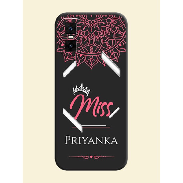 Mrs Name with Floral Design On Space Black Custom Soft Matte Mobile Back Cover - Infinix GT 30 Pro 5G Mrs Name with Floral Design On Space Black Custom Soft Matte Mobile Back Cover - Infinix GT 30 Pro 5G