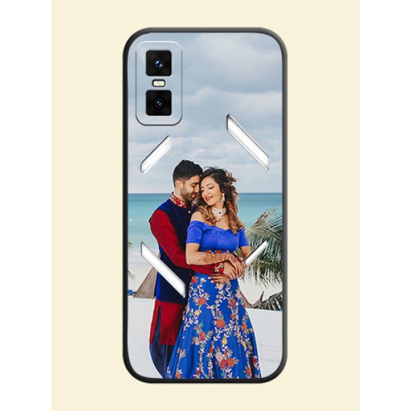 Full Single Pic Upload On Space Black Custom Soft Matte Mobile Back Cover - Infinix GT 30 Pro 5G Full Single Pic Upload On Space Black Custom Soft Matte Mobile Back Cover - Infinix GT 30 Pro 5G