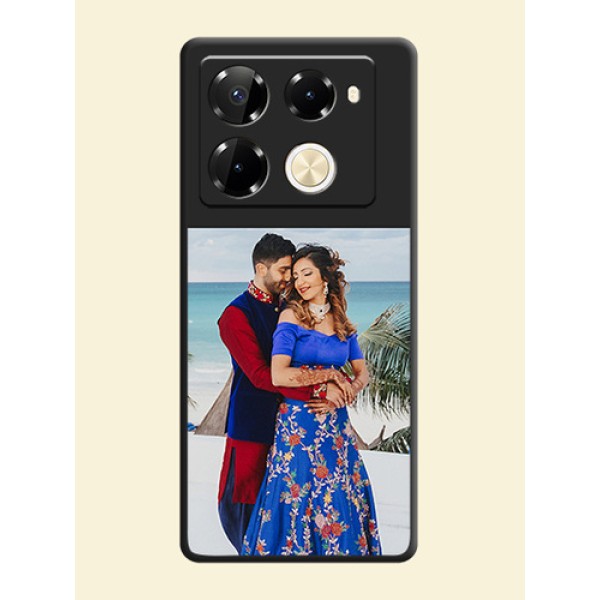 Image Upload With Space Black Color On Custom Soft Matte Mobile Back Cover - Infinix Note 40 Pro 5G Image Upload With Space Black Color On Custom Soft Matte Mobile Back Cover - Infinix Note 40 Pro 5G