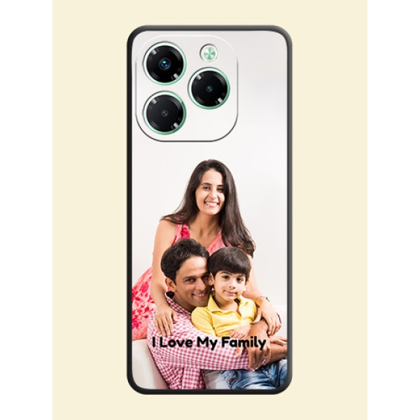 Full Single Pic Upload With Text On Space Black Custom Soft Matte Mobile Back Cover - Infinix Note 40X 5G Full Single Pic Upload With Text On Space Black Custom Soft Matte Mobile Back Cover - Infinix Note 40X 5G