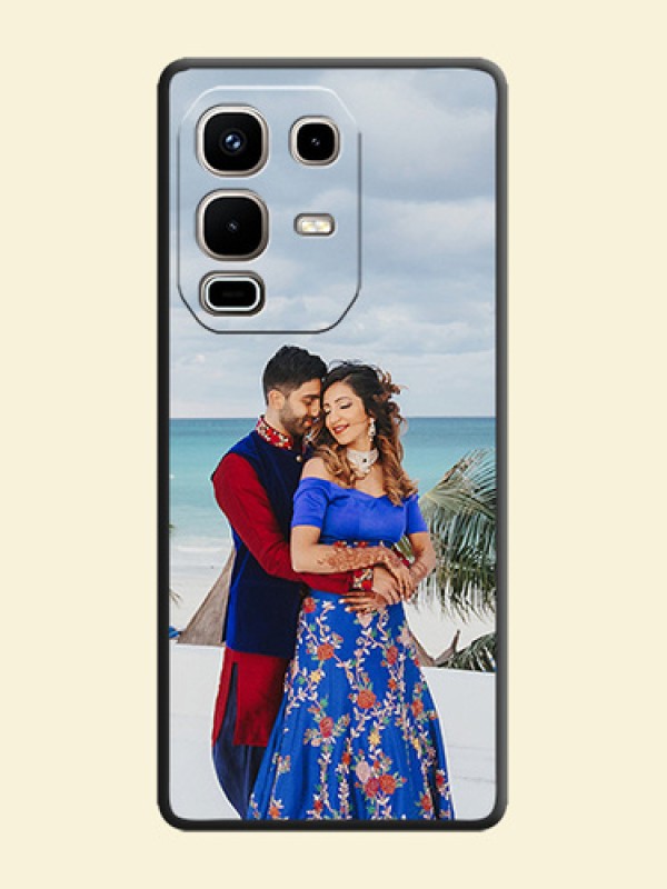 Full Single Pic Upload On Space Black Custom Soft Matte Mobile Back Cover - Infinix Note 50s 5G