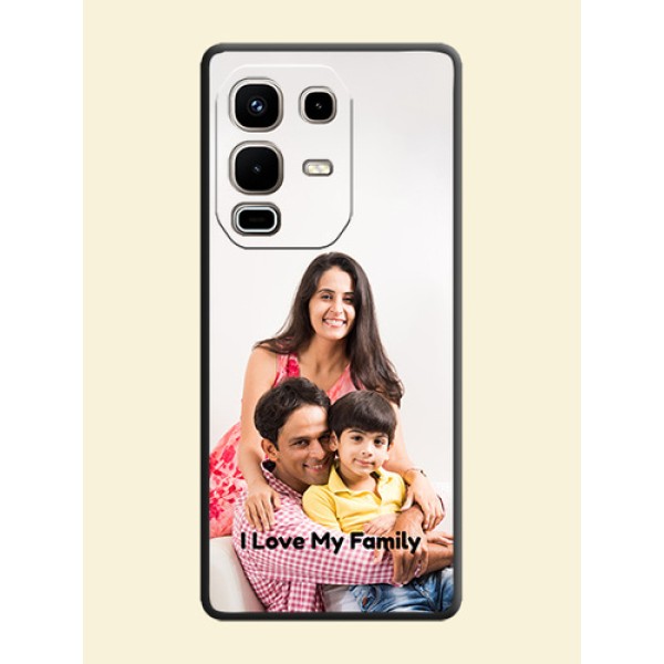 Full Single Pic Upload With Text On Space Black Custom Soft Matte Mobile Back Cover - Infinix Note 50s 5G Full Single Pic Upload With Text On Space Black Custom Soft Matte Mobile Back Cover - Infinix Note 50s 5G