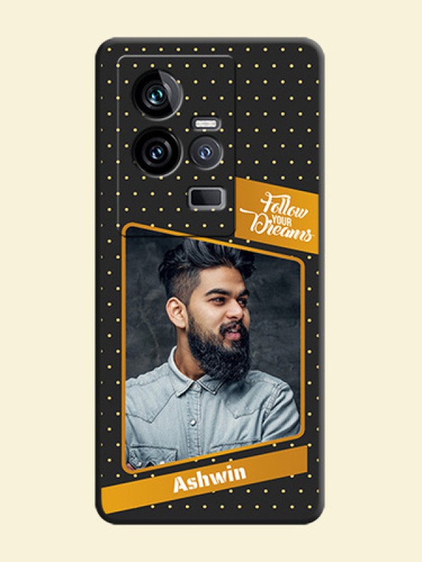 Follow Your Dreams with White Dots on Space Black Custom Soft Matte Phone Cases - iQOO 11 5G