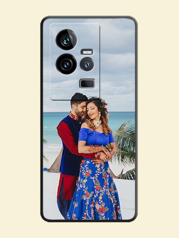 Full Single Pic Upload On Space Black Personalized Soft Matte Phone Covers -iQOO 11 5G