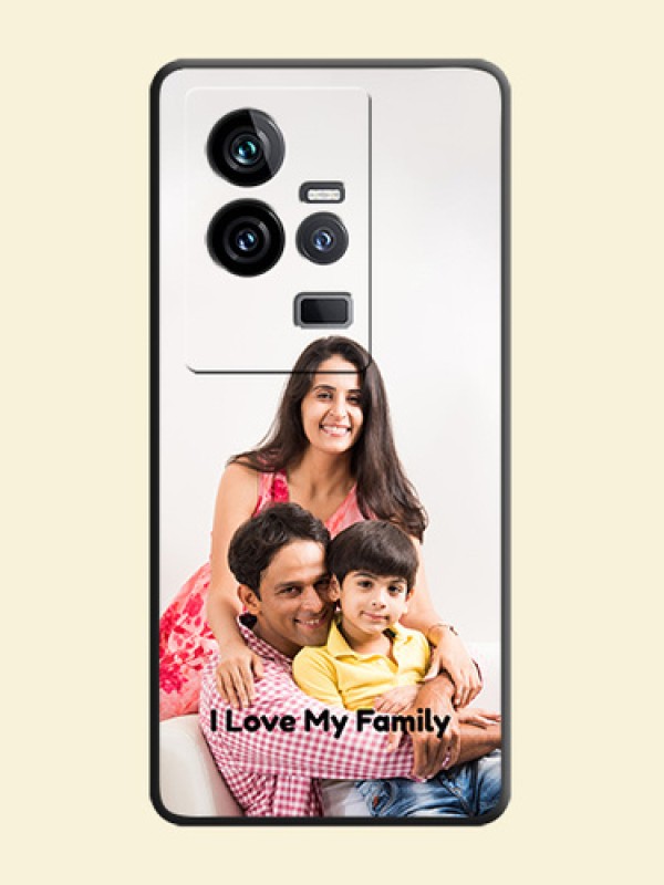 Full Single Pic Upload With Text On Space Black Personalized Soft Matte Phone Covers -iQOO 11 5G