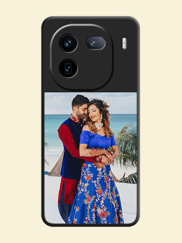 Image Upload With Space Black Color On Custom Soft Matte Mobile Back Cover - Iqoo 12 5G