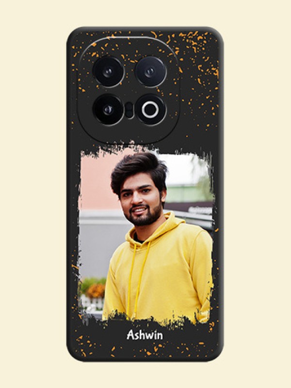 Spray Free Design on Photo On Space Black Custom Soft Matte Mobile Back Cover - iQOO 13 5G