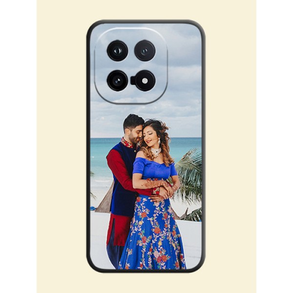 Full Single Pic Upload On Space Black Custom Soft Matte Mobile Back Cover - iQOO 15 5G Full Single Pic Upload On Space Black Custom Soft Matte Mobile Back Cover - iQOO 15 5G