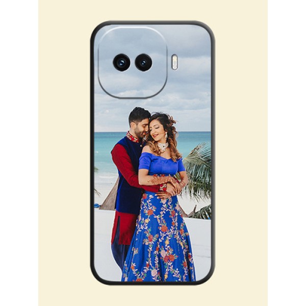 Full Single Pic Upload On Space Black Custom Soft Matte Mobile Back Cover - iQOO 15R 5G Full Single Pic Upload On Space Black Custom Soft Matte Mobile Back Cover - iQOO 15R 5G