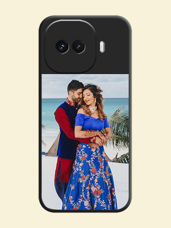 Image Upload With Space Black Color On Custom Soft Matte Mobile Back Cover - iQOO 15R 5G