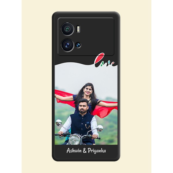 Fall in Love Pattern with Picture on Photo on Space Black Soft Matte Mobile Case - iQOO 9 Pro 5G Fall in Love Pattern with Picture on Photo on Space Black Soft Matte Mobile Case - iQOO 9 Pro 5G