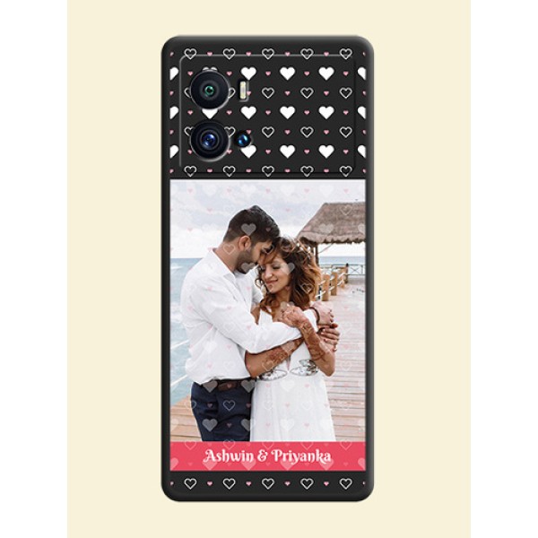 White Color Love Symbols with Text Design on Photo on Space Black Soft Matte Phone Cover - iQOO 9 Pro 5G White Color Love Symbols with Text Design on Photo on Space Black Soft Matte Phone Cover - iQOO 9 Pro 5G
