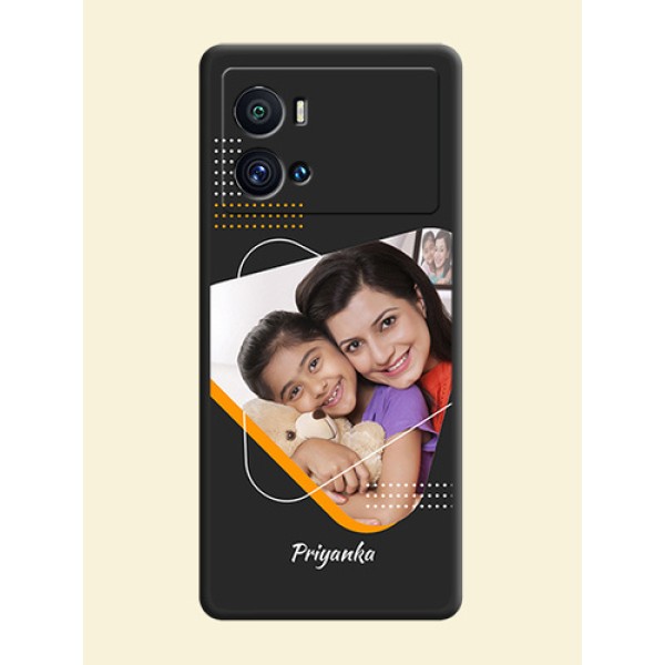 Yellow Triangle on Photo on Space Black Soft Matte Phone Cover - iQOO 9 Pro 5G Yellow Triangle on Photo on Space Black Soft Matte Phone Cover - iQOO 9 Pro 5G