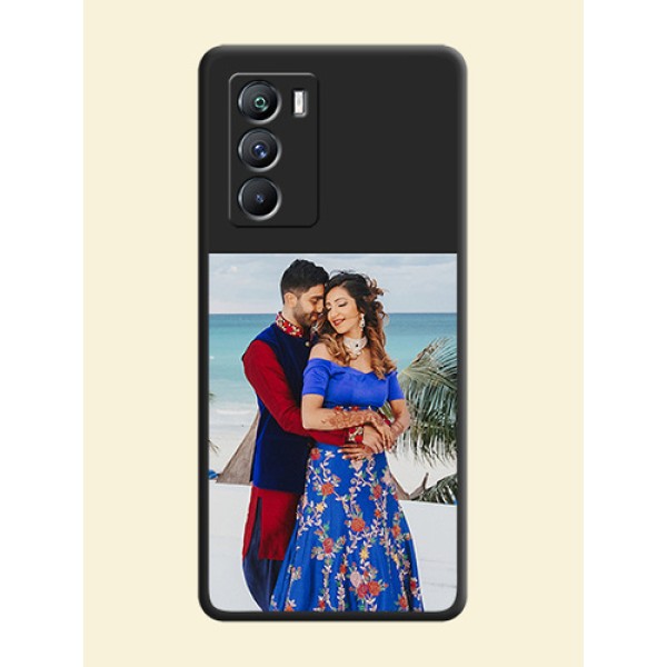 Image Upload With Space Black Color On Custom Soft Matte Mobile Back Cover - Iqoo 9 Se 5G Image Upload With Space Black Color On Custom Soft Matte Mobile Back Cover - Iqoo 9 Se 5G