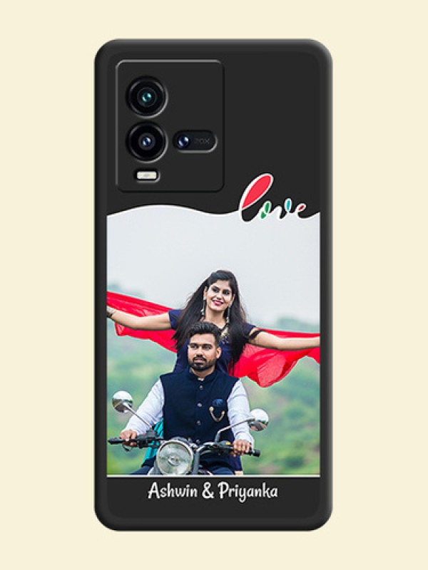 Fall in Love Pattern with Picture on Photo on Space Black Soft Matte Mobile Case - iQOO 9T 5G