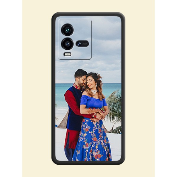Full Single Pic Upload On Space Black Personalized Soft Matte Phone Covers -Iqoo 9T 5G Full Single Pic Upload On Space Black Personalized Soft Matte Phone Covers -Iqoo 9T 5G