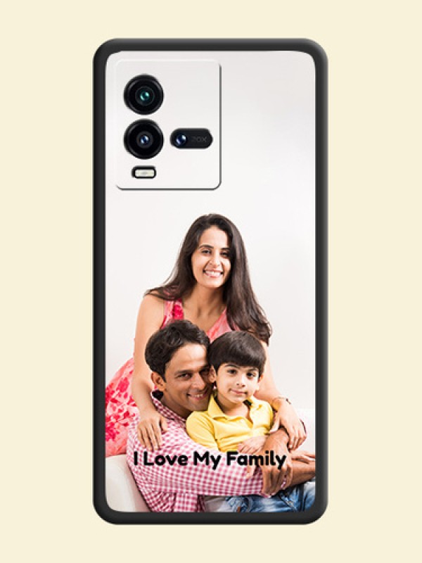 Full Single Pic Upload With Text On Space Black Personalized Soft Matte Phone Covers -Iqoo 9T 5G