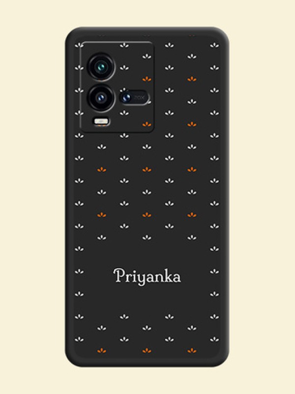 Simple Pattern With Custom Text On Space Black Personalized Soft Matte Phone Covers -Iqoo 9T 5G