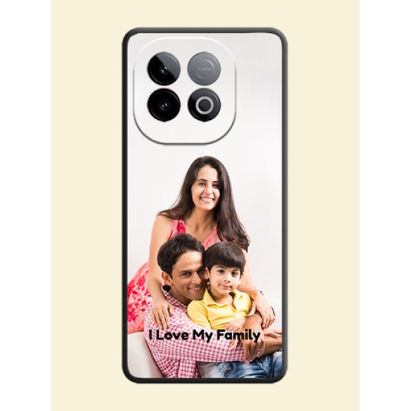 Full Single Pic Upload With Text On Space Black Custom Soft Matte Mobile Back Cover - iQOO Neo 10 5G Full Single Pic Upload With Text On Space Black Custom Soft Matte Mobile Back Cover - iQOO Neo 10 5G
