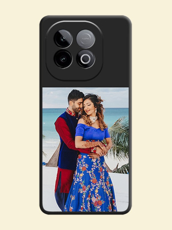 Image Upload With Space Black Color On Custom Soft Matte Mobile Back Cover - iQOO Neo 10 5G