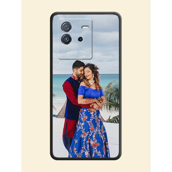 Full Single Pic Upload On Space Black Personalized Soft Matte Phone Covers -Iqoo Neo 6 5G Full Single Pic Upload On Space Black Personalized Soft Matte Phone Covers -Iqoo Neo 6 5G