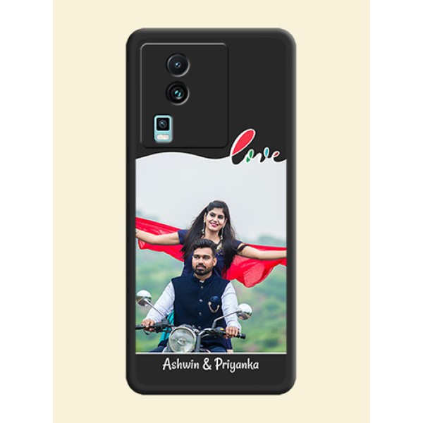 Fall in Love Pattern with Picture - Photo on Space Black Soft Matte Mobile Case -iQOO Neo 7 Pro 5G Fall in Love Pattern with Picture - Photo on Space Black Soft Matte Mobile Case -iQOO Neo 7 Pro 5G