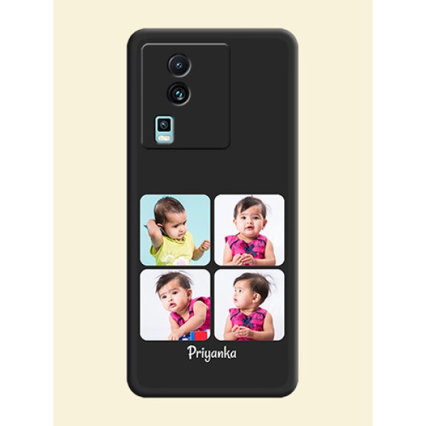 Floral Art with 6 Image Holder - Photo on Space Black Soft Matte Mobile Case -iQOO Neo 7 Pro 5G Floral Art with 6 Image Holder - Photo on Space Black Soft Matte Mobile Case -iQOO Neo 7 Pro 5G