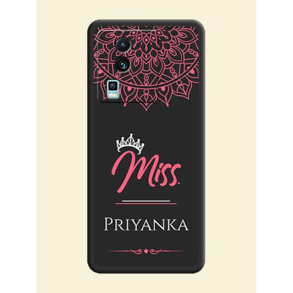 Mrs Name with Floral Design on Space Black Personalized Soft Matte Phone Covers -iQOO Neo 7 Pro 5G Mrs Name with Floral Design on Space Black Personalized Soft Matte Phone Covers -iQOO Neo 7 Pro 5G