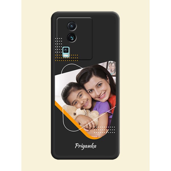 Yellow Triangle - Photo on Space Black Soft Matte Phone Cover -iQOO Neo 7 Pro 5G Yellow Triangle - Photo on Space Black Soft Matte Phone Cover -iQOO Neo 7 Pro 5G