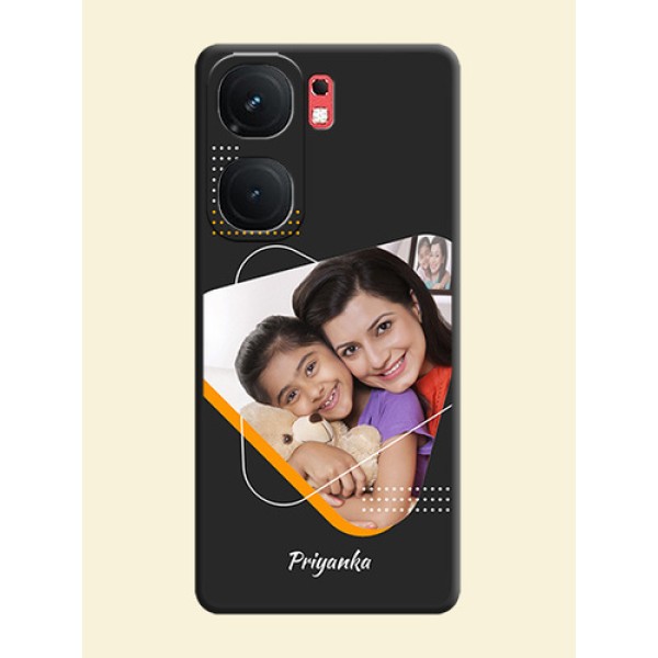 Yellow Triangle - Photo on Space Black Soft Matte Phone Cover - iQOO Neo 9 Pro 5G Yellow Triangle - Photo on Space Black Soft Matte Phone Cover - iQOO Neo 9 Pro 5G