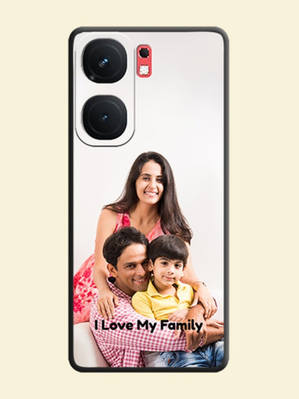 Full Single Pic Upload With Text On Space Black Personalized Soft Matte Phone Covers - iQOO Neo 9 Pro 5G