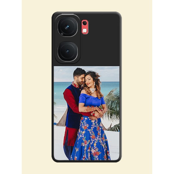 Image Upload With Space Black Color On Custom Soft Matte Mobile Back Cover - Iqoo Neo 9 Pro 5G Image Upload With Space Black Color On Custom Soft Matte Mobile Back Cover - Iqoo Neo 9 Pro 5G