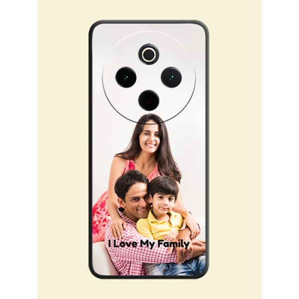 Full Single Pic Upload With Text On Space Black Custom Soft Matte Mobile Back Cover - iQOO Z10 5G Full Single Pic Upload With Text On Space Black Custom Soft Matte Mobile Back Cover - iQOO Z10 5G