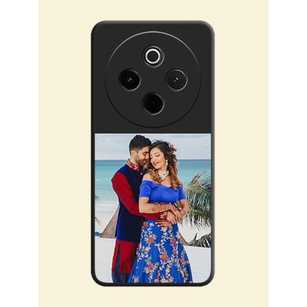 Image Upload With Space Black Color On Custom Soft Matte Mobile Back Cover - Iqoo Z10 5G Image Upload With Space Black Color On Custom Soft Matte Mobile Back Cover - Iqoo Z10 5G