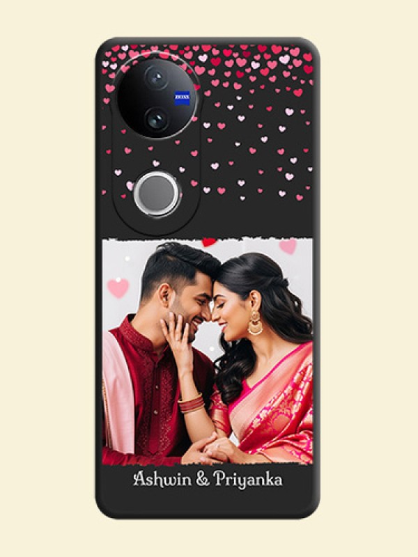 Fall in Love with Your Partner on Photo On Space Black Custom Soft Matte Mobile Back Cover - iQOO Z10R