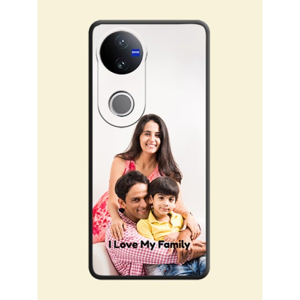 Full Single Pic Upload With Text On Space Black Custom Soft Matte Mobile Back Cover - iQOO Z10R Full Single Pic Upload With Text On Space Black Custom Soft Matte Mobile Back Cover - iQOO Z10R