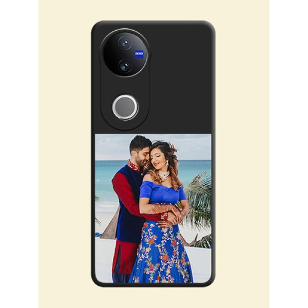 Image Upload With Space Black Color On Custom Soft Matte Mobile Back Cover - Iqoo Z10R Image Upload With Space Black Color On Custom Soft Matte Mobile Back Cover - Iqoo Z10R